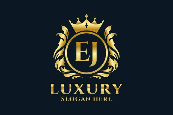 Surat Royal Luxury Logo Template Dalam Vektor Seni Untuk Mewah - Stok Vektor