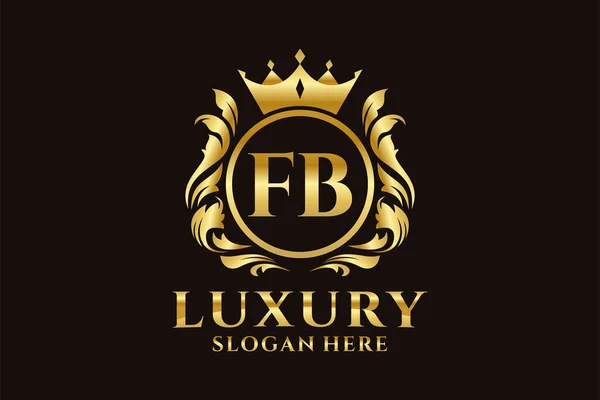 Letter Royal Luxury Logo Template Vector Art Charse Branding Project — 스톡 벡터