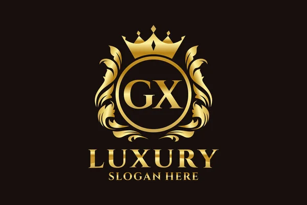 Letter Royal Luxury Logo Template Vector Art Luxurious Branding Projects — Stock Vector