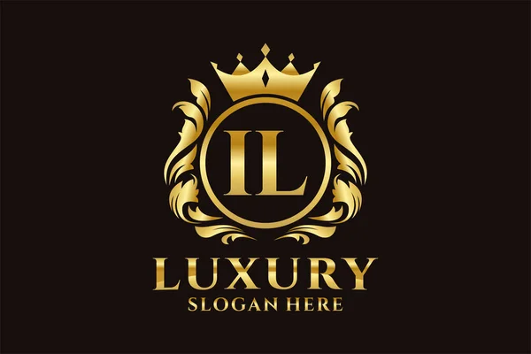 Carta Royal Luxury Logo Plantilla Arte Vectorial Para Lujosos Proyectos — Vector de stock