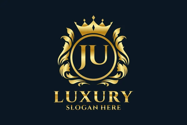 Letter Royal Luxury Logo Template Vector Art Luxurious Branding Projects — Stock Vector