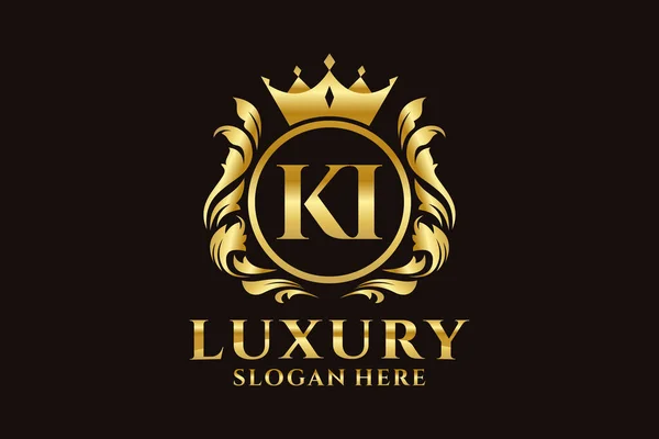 Letter Royal Luxury Logo Template Vector Art Luxurious Branding Projects — Vetor de Stock