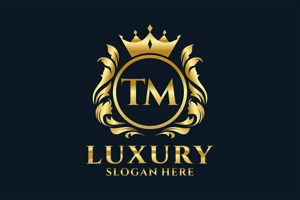 Letter Royal Luxury Logo Sjabloon Vectorkunst Voor Luxueuze Merkprojecten Andere — Stockvector