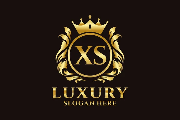 Letter Royal Luxury Logo Template Vector Art Luxurious Branding Projects —  Vetores de Stock