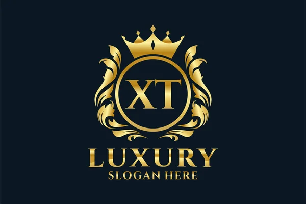 Letter Royal Luxury Logo Template Vector Art Luxury Branding Project — 스톡 벡터