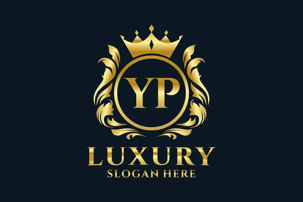 Lettre Modèle Logo Royal Luxury Dans Art Vectoriel Pour Les — Image vectorielle
