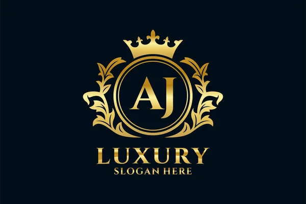 Plantilla Letter Royal Luxury Logo Arte Vectorial Para Lujosos Proyectos — Archivo Imágenes Vectoriales