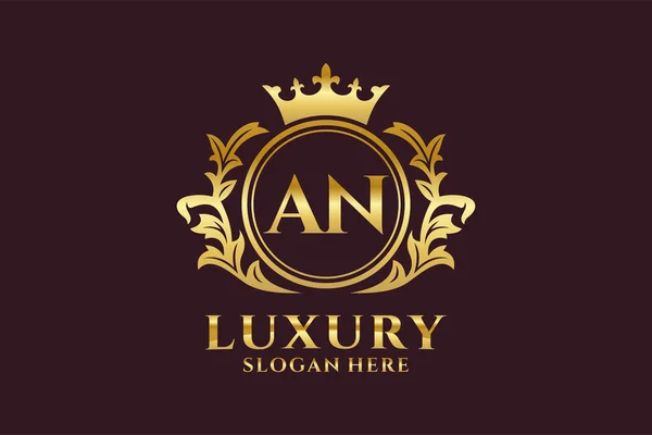 Шаблон Логотипом Royal Luxury Векторном Искусстве Роскошных Проектов Брендинга Других — стоковый вектор