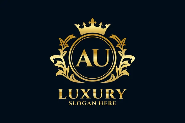 Letter Royal Luxury Logo Template Vector Art Για Πολυτελή Branding — Διανυσματικό Αρχείο