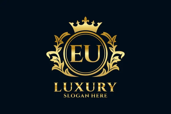 Letter Royal Luxury Logo Vorlage Vektorgrafik Für Luxuriöse Branding Projekte — Stockvektor