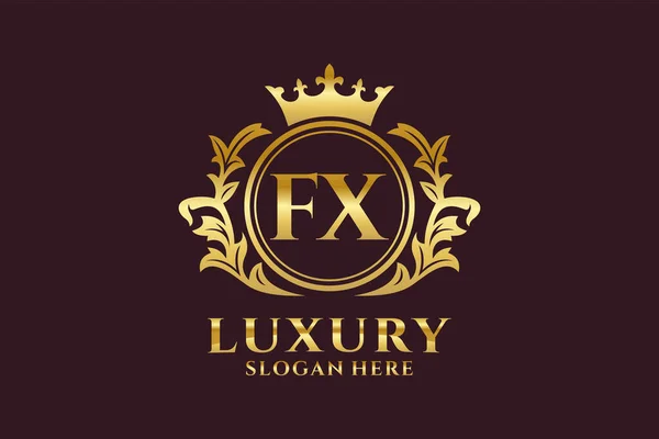 Letter Royal Luxury Logo Template Vector Art Luxurious Branding Projects — Stock Vector