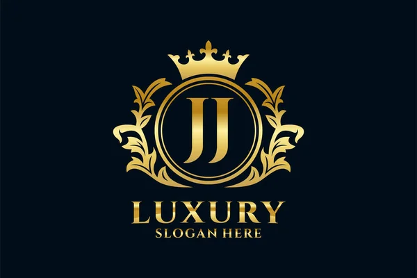 Letter Royal Luxury Logo Vorlage Vektorgrafik Für Luxuriöse Branding Projekte — Stockvektor