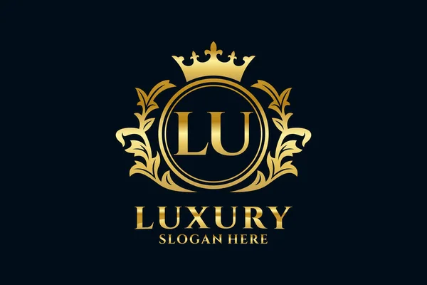 Plantilla Letter Royal Luxury Logo Arte Vectorial Para Lujosos Proyectos — Vector de stock