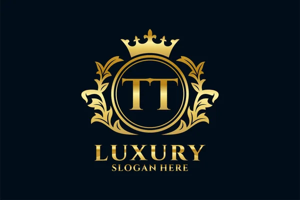 Plantilla Letter Royal Luxury Logo Arte Vectorial Para Lujosos Proyectos — Archivo Imágenes Vectoriales