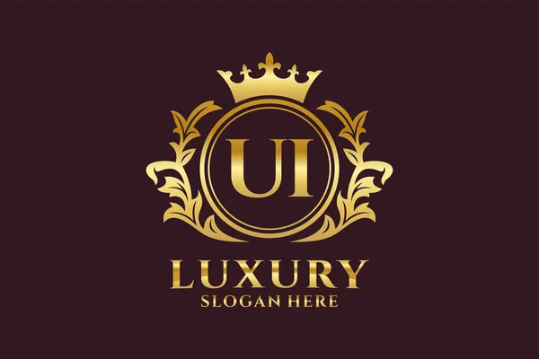 Letter Royal Luxury Logo Vorlage Vektorgrafik Für Luxuriöse Branding Projekte — Stockvektor