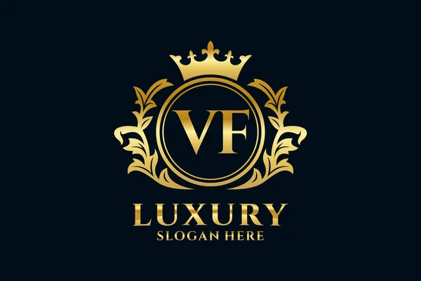 List Royal Luxury Logo Szablon Sztuce Wektorowej Dla Luksusowych Projektów — Wektor stockowy