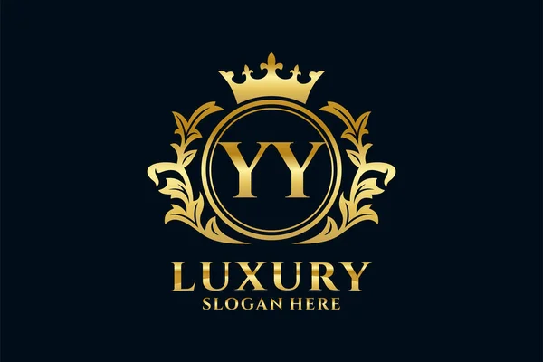 List Royal Luxury Logo Szablon Sztuce Wektorowej Dla Luksusowych Projektów — Wektor stockowy