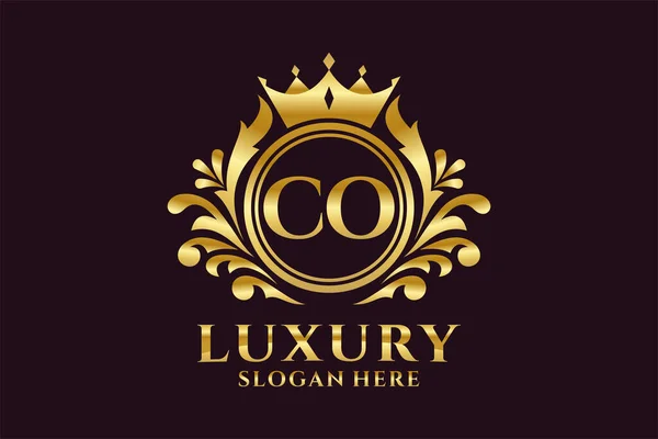 Letter Royal Luxury Logo Template Vector Art Luxurious Branding Projects — Stock Vector