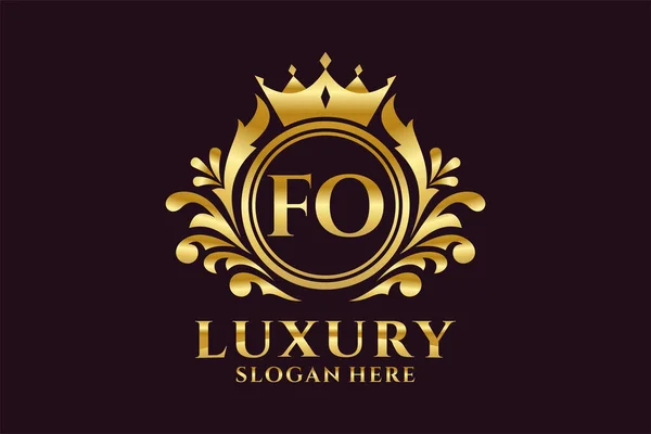 Шаблон Логотипа Royal Luxury Векторном Искусстве Роскошных Проектов Брендинга Других — стоковый вектор