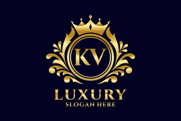 Шаблон Логотипа Letter Royal Luxury Векторном Искусстве Роскошных Проектов Брендинга — стоковый вектор