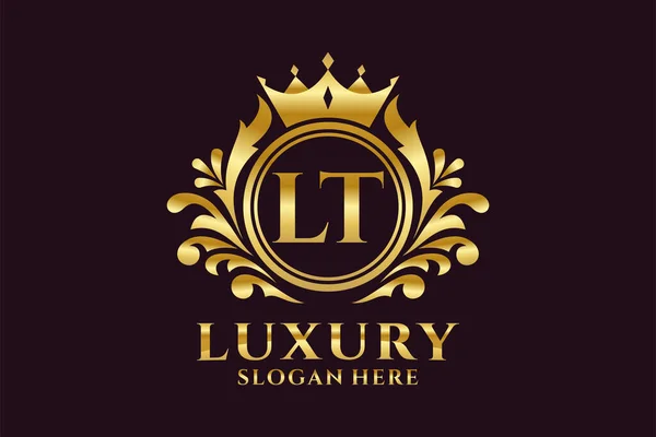 Letter Royal Luxury Logo Vorlage Vektorgrafik Für Luxuriöse Branding Projekte — Stockvektor