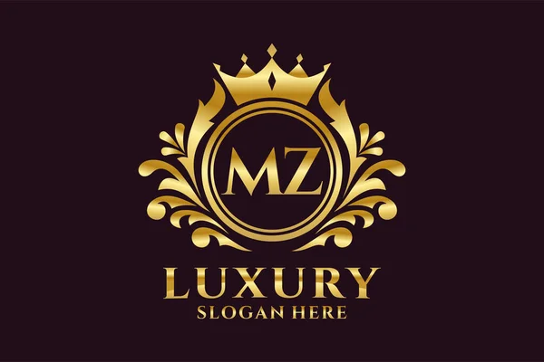 Шаблон Логотипа Letter Royal Luxury Векторном Искусстве Роскошных Проектов Брендинга — стоковый вектор