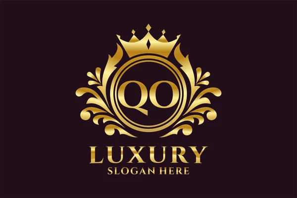 Letter Royal Luxury Logo Template Vector Art Luxurious Branding Projects — Stock Vector