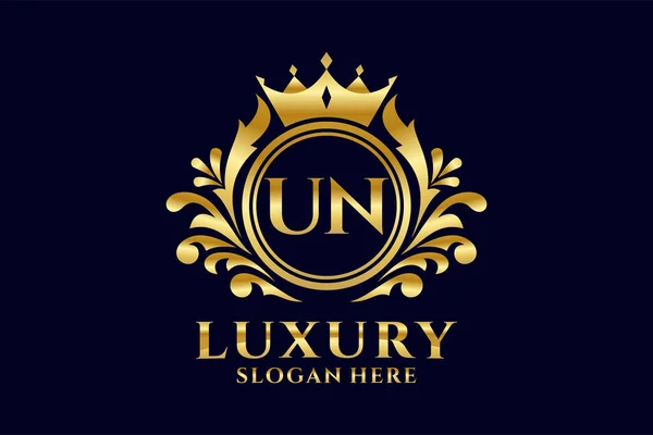 Letter Royal Luxury Logo Template Vector Art Luxurious Branding Projects — Vetor de Stock