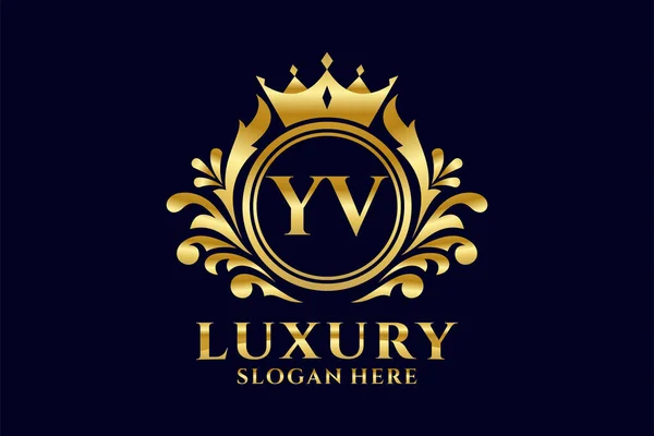 Carta Royal Luxury Logo Template Arte Vetorial Para Projetos Branding — Vetor de Stock