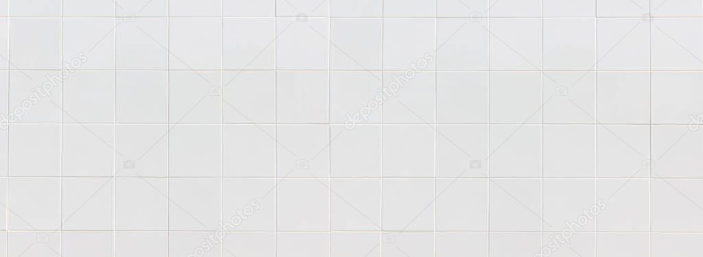 White tiles floor texture can be used as background or for interior design and exterior.