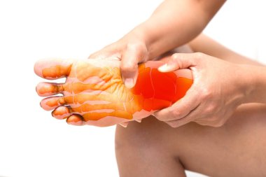 plantar fasciitis pain in the foot of the elderly.Symptoms of peripheral neuropathy. Most symptoms are numbness in the fingertips and foot.
