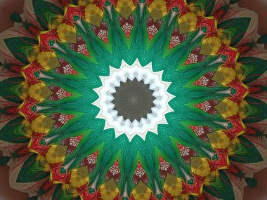 Kaleydoskop temasında dijital olarak oluşturulmuş manzara 