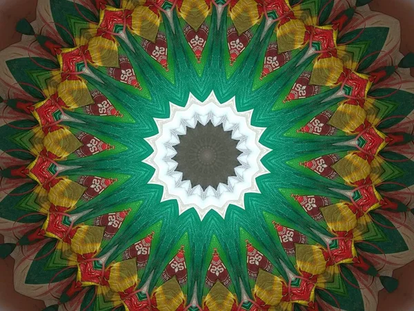 Kaleydoskop temasında dijital olarak oluşturulmuş manzara 