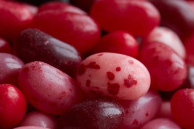 A beautiful red stone that looks like pigeon eggs