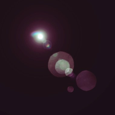 Bokeh hayalet tasarım elementi ile sıcak mercek parlar