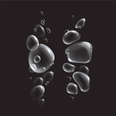 sabun ya da su kabarcığı farklı formda