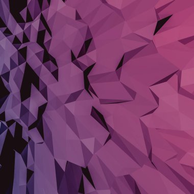 Ağ için soyut mor ve pembe üçgenler arka plan resimlemesi