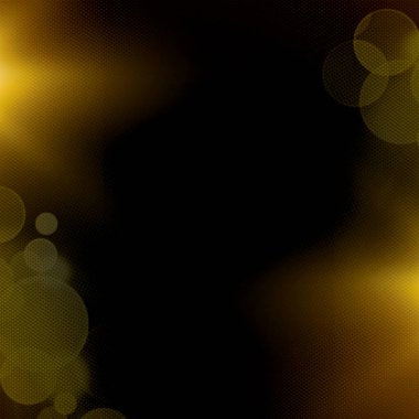 Night golden grungy bokeh background illustration