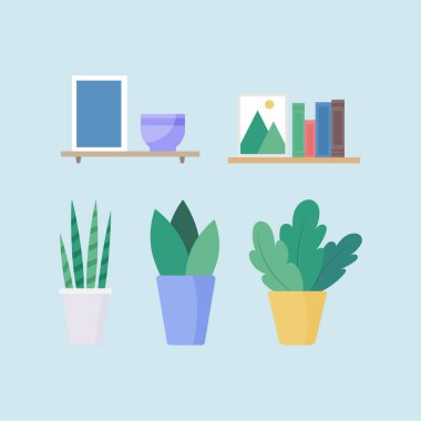 vektördeki düz ve parlak konforlu dekor ögesi