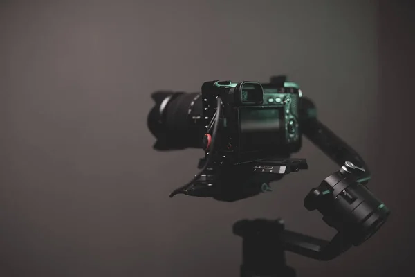 Close Gimbal Stabilizer Camera Setting Ready Use — Stock fotografie