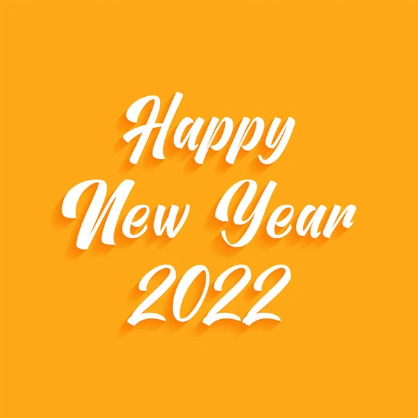 Felice Anno Nuovo 2022 Text Design Vector — Vettoriale Stock