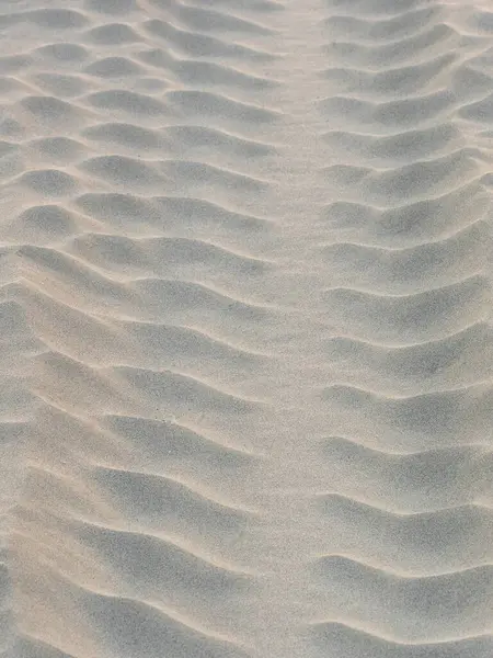 Sand Surface Modeled Wind Creates Waves Patter — Stock Photo, Image