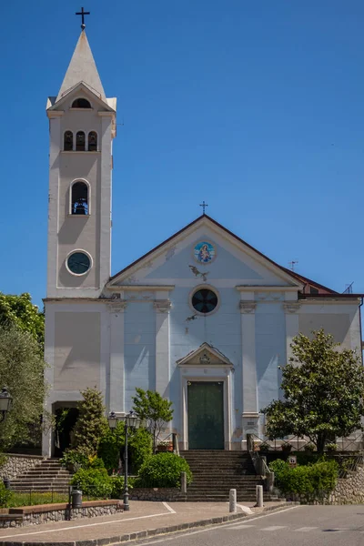 Kostel Náměstí Amalfi Region Itálie — Stock fotografie