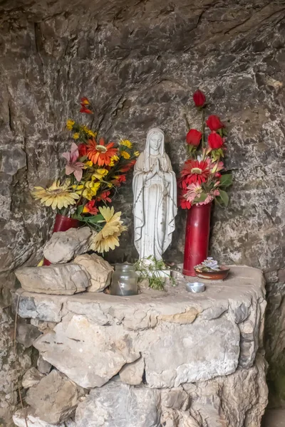 Religious Statue Amalfi Coast Campania Italy — Fotografia de Stock