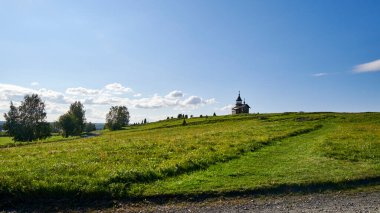 Harika. Kizhi Adası. Kurtarıcı Görüntü Şapeli 'nden Narjina Dağı Vigov' dan Yapılmamış Eller