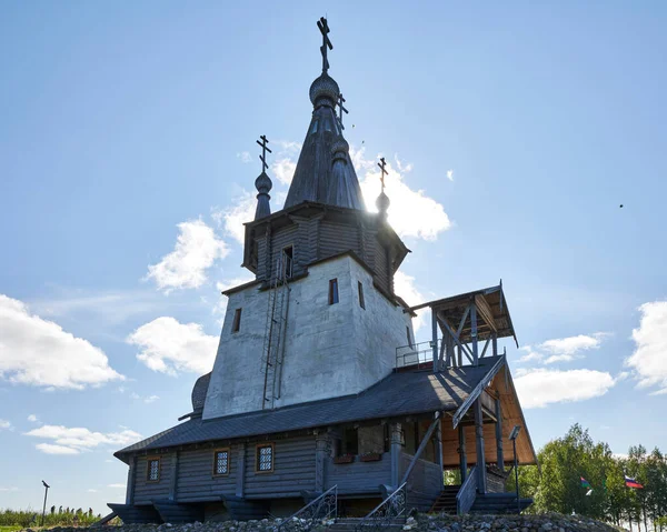 Rusia Mar Blanco Báltico Belomoro Israelyskiy Canal Pasarela Número Iglesia —  Fotos de Stock