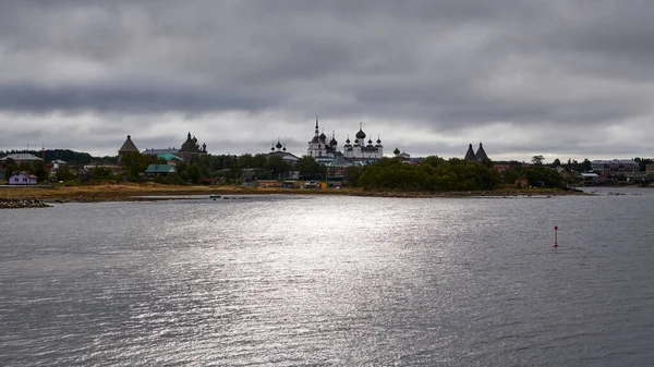 Russia Solovetsky Islands Panorama Solovetsky Monastery Bay Prosperity — ストック写真