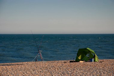 Dungeness 'te sahil balıkçılığı Kent.