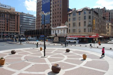 Gandi Meydanı Johannesbug, Güney Afrika 'nın merkezinde.