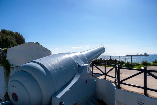 100 Ton Gun Napier Magdala Battery Gibraltar — Stock Photo, Image